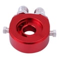 thumbnail image 5 of KSTE M20 x 1,5 Aceite de aluminio Filtro Sandwich enfriador adaptador de la placa de 1/8 NPT del refrigerador de aceite Kit de Red, 5 of 5
