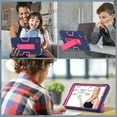 thumbnail image 5 of SaniMore Hybird Case for Lenovo Tab M8 4th Gen 2023, Rugged Heavy Duty Protective Case Hidden Kickstand Dual Angle Stand Shockproof Anti-drop for Lenovo Tab M8 4th Gen, Navy+Rose, 5 of 10