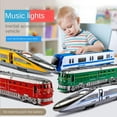 thumbnail image 3 of Jouet de Train Simulé avec Son et Lumière Inertiels, Modèle de Voiture, Train à Grande Vitesse, Métro, Jouets Éducatifs pour Enfants, 3 of 5