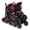 Pink, variant on LAZIOEGR Adjustable Illuminating Inline Skates with Light Up Wheels for Kids and Youth Girls Boys, Blue Medium