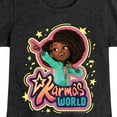 thumbnail image 3 of Karma's World - Logo - Toddler And Youth Girls Fitted Short Sleeve Graphic T-Shirt, 3 of 5