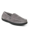 thumbnail image 2 of DF by Dearfoams Men's Adam Velour Moccasin with Memory Foam Slippers (Indoor/Outdoor), 2 of 6