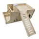 thumbnail image 1 of Casa de madera para cobayas, casa de conejos, cueva, casa para animales pequeños, cama, cabaña, escondite para No incluye alfombrilla para el hervidor., 1 of 9