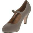 thumbnail image 2 of Chase & Chloe Womens KIMMY-21 Pumps Shoes, Grey Nub, 7.5, 2 of 4