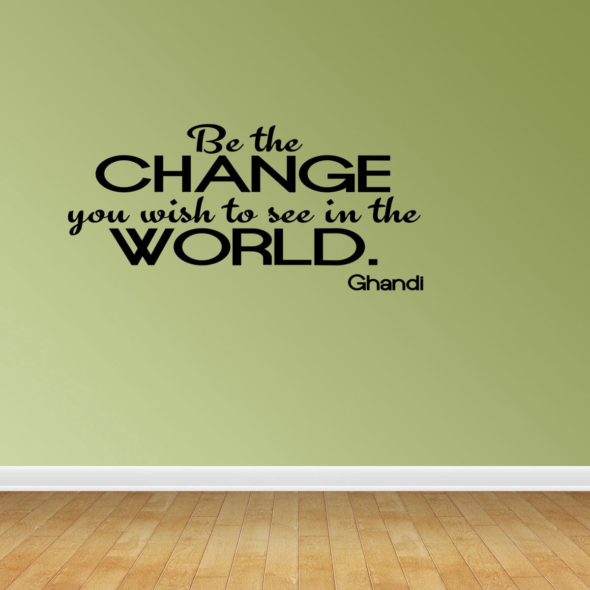 "Be The Change" Gandhi Quote Rainbow Chameleon Vinyl Bumper Sticker - 5 Inch Decal For Cars, Laptops, Windows - View #8