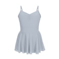 thumbnail image 5 of AHTJRT Ballet Leotards for Girls Dance Camisole Outfits Studio Gymnastics Outdoor Daily Wear Unitards Blue 7-8 Years, 5 of 9