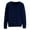 Navy, variant on Womens Cardigans Basic Crew Neck Long Sleeve Button Down Cardigan for Women