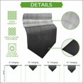 thumbnail image 5 of Grey Ombre Table Runner Linen Burlap Table Runner 72 Inches Long Contemporary Gradient Abstract Art Dresser Scarves for Kitchen Island Coffee Dining Room Party Wedding Banquet Holiday Decor 14"x72", 5 of 8