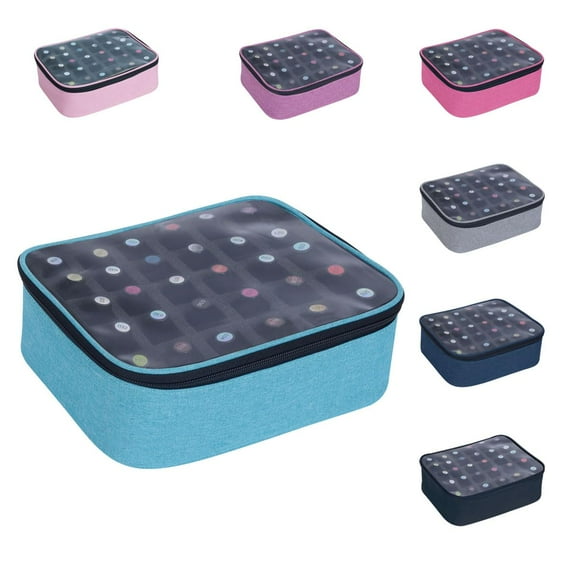 Organizador de esmaltes de uñas UOZL, pequeño y transparente, con capacidad para 30 botellas