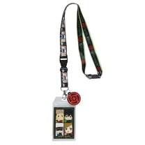 Jujutsu Kaisen Chibi Panel ID Badge Holder Lanyard w/ Rubber Charm Pendant