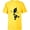 Yellow, variant on Frozen 2 Olaf Falling Silhouette - Short Sleeve T-Shirt for Kids - Customized-White