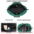 thumbnail image 3 of Green and Black Of Leopard Print Travel Tote Bags for Women Carry On,Large Weekender Bags for Women Travel,Multi Functional Duffle Bag for Work,Shopping,Sports, 3 of 5