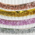Minxio 275CM Glitter Tassels Fringe Banner Shinny Foil Tassel Garland