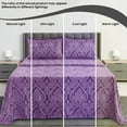 thumbnail image 3 of Lux Decor Collection Bed Sheets Set - High GSM Brushed Microfiber Full Bed Sheets Set - Full, Purple, 3 of 9