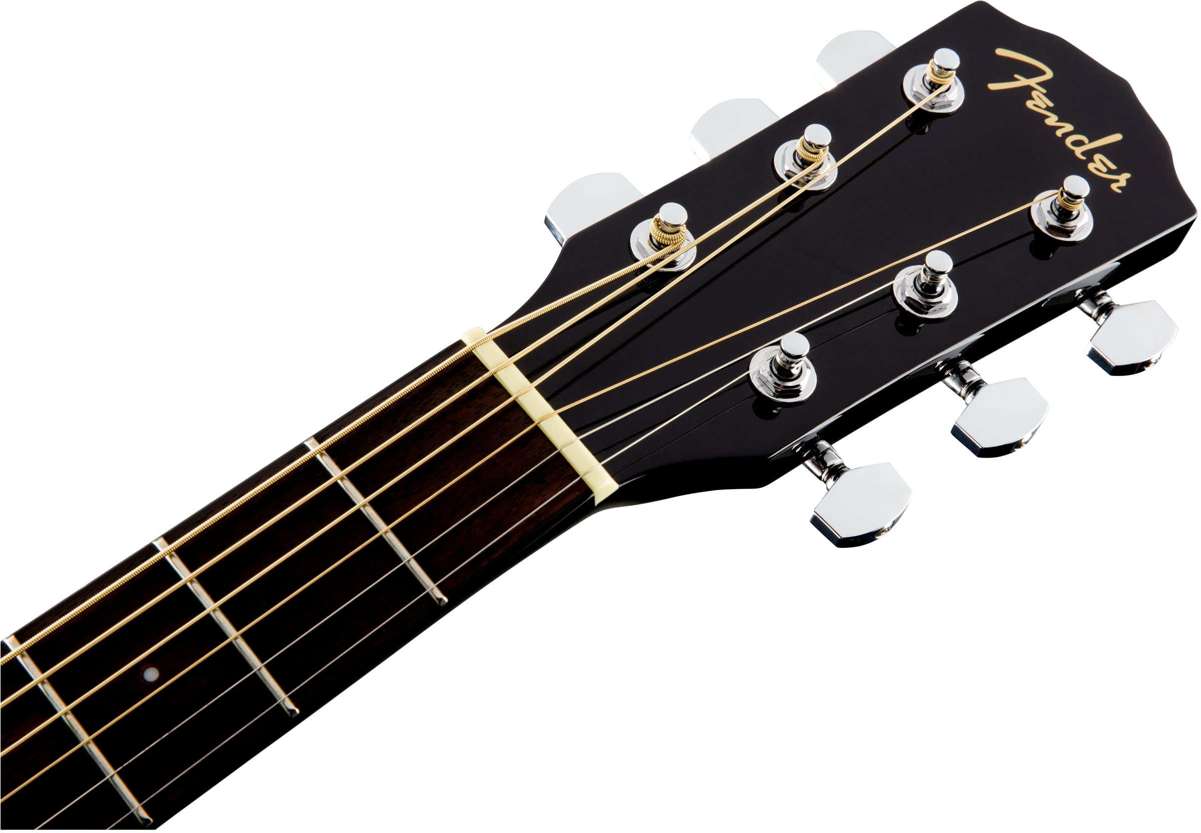 Fender CD-60SCE Solid Top Dreadnought Acoustic-Electric Guitar - Black w/ Gig Bag