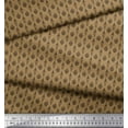 thumbnail image 3 of Soimoi Brown Cotton Voile Fabric Ornament Christmas Print Fabric by the Yard 42 Inch Wide, 3 of 3