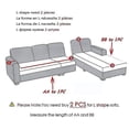 thumbnail image 5 of Fundas de terciopelo para sofá en forma de L de felpa para el hogar, fundas de sofá elásticas para sala de estar, funda de sofá elástica para esquina Chaise Longue, 5 of 5
