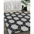 thumbnail image 3 of Ahgly Company Machine Washable Indoor Rectangle Transitional Charcoal Black Area Rugs, 2' x 4', 3 of 7