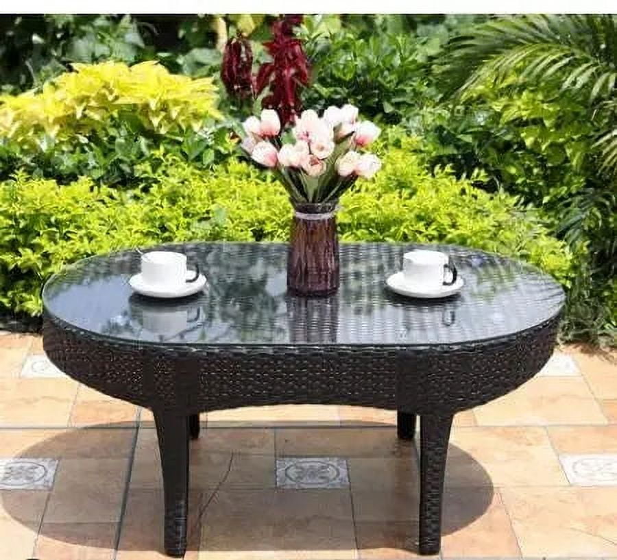 Lux Rattan Table Outdoor sofa woven rattan table and chair combination rattan sofa My ...