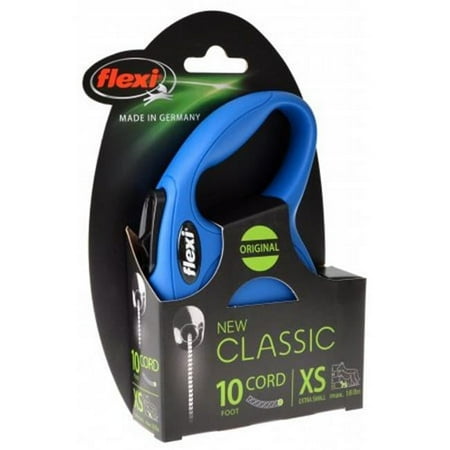UPC: 0840317107265 | Flexi New Classic Retractable Cord Leash – Blue