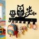thumbnail image 4 of Perchero metálico de pared para sombreros, abrigos y mochilas | Organizador de 5 ganchos para salón, recibidor y oficina | Perchero decorativo de pared negro inoxidable, 4 of 6