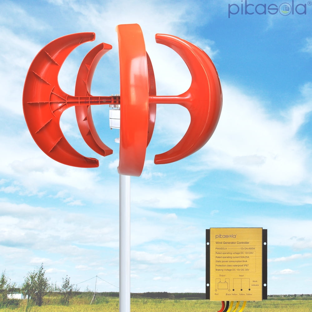 Buy Pikasola Wind Turbine 200W max 220W 12V 5 Blade Wind Vertical Axis ...