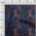 thumbnail image 2 of oneOone Velvet Dark Blue Fabric Pineapple Sewing Fabric By The Yard Printed Diy Clothing Sewing Supplies 58 Inch Wide, 2 of 5