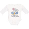 thumbnail image 3 of Inktastic My Yaya Loves Me to the Moon and Back Elephant Family Boys or Girls Long Sleeve Baby Bodysuit, 3 of 5