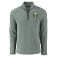 thumbnail image 2 of Men's-Cutter & Buck  Heather Green Portland Timbers Peshastin Eco Fleece Recycled Raglan Half-Zip Top, 2 of 3