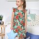 thumbnail image 4 of Fotbe Rose Flowers Vestido de Dormir para Niñas de 3 a 10 Años, Mangas Cortas, Estilo Princesa, Pijama Camisón con Mangas Voladas-Medium, 4 of 6