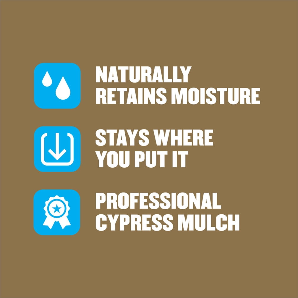 No Float Cypress Blend Mulch, 2 Cubic Foot