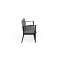 thumbnail image 2 of Amherst Steel Reception Waiting 4-Seat Chair / Black Steel / Light Gray, 2 of 3