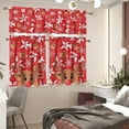 thumbnail image 6 of Christmas Raindeer Small Kitchen Window Curtains Over Sink Short Blackout Curtains for 3 Piece Windows Tiers Curtains for Bathroom Window, 6 of 6