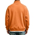 thumbnail image 4 of Sweatshirt for Men Quarter Zip Stand Collar Pullover Long Sleeve Relaxed Fit Casual Tops, 2XL, 4 of 8