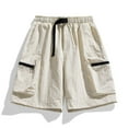 thumbnail image 2 of Youmylove Lightweight Mens Shorts Cargo Shorts Men's Summer Ice Silk Loose Trend Casual Sports Hiking Work Short, 2 of 9