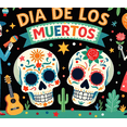 thumbnail image 4 of Skeleton Decoration Day of the Dead Skull Design RIP Tombstone Halloween for Party Decoration Indoor Event Celebration, 4 of 7