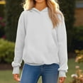 thumbnail image 6 of Mohiass Womens Oversized Hoodies Fleece Hooded Sweatshirts Casual Comfy Tops Fall Fashion 2025 Cute Clothes with Pockets White XL, 6 of 6