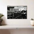 thumbnail image 2 of Elephant Stock Manhattan At Nightfall Bw Wall Art - Horizontal Canvas Wall Art - Living Room Wall Decor - Transportation Canvas - Black And Gray Decor By Philippe Hugonnard - 12" x 8", 2 of 4