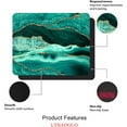 thumbnail image 3 of Green Marble Mouse Pad, Modern Waterproof Anti Slip Rubber Base Gaming Mousepad for Computer Laptop, Gold Agate Mouse Pad with Design for Women Working, 9.5x7.9 Inch, Green Agate, 3 of 5