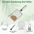 thumbnail image 2 of Uxcell 2-Pack Criba de Tierra para Jardinería, Criba de Arena y Compost de Acero Inoxidable con Mango de Acero Inoxidable [Tono Plateado], 2 of 6