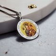 thumbnail image 4 of Picturesongold.Com Our Lady of Perpetual Help Religious Medal Color-1 inch Quarter 14K White Gold, 4 of 8