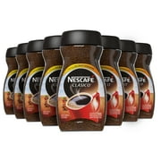 Nescafé Clasico, Dark Roast Instant Coffee, 10.5 oz (1 box of 8)