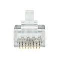 thumbnail image 2 of Tripp Lite Cat6 RJ45 Prise Modulaire UTP Pass-Through, Lot de 100 - Connecteur Réseau - RJ-45 (m) - UTP - Chat 6/6A - (Qt par Paquet : 100), 2 of 8