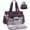Deep purple, variant on Teacher Tote Bag for Women 15.6-Inch Laptop Tote Bag Large Capacity Work/Nurse Bag with Cup Holder Waterproof Handbag for School Office Business,Black