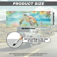 thumbnail image 7 of SEANATIVE Rear Window Decals for Trucks 66 x 22 Inch Pickup Back Window Tint Graphic See Through Vinyl Wrap Water-resistant Sun Block Coverage for Car Decor, Tropical Flower Sea Turtle, 7 of 7