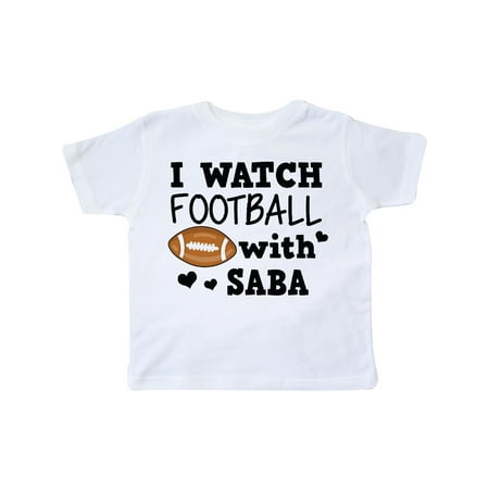 

Inktastic I Watch Football with My Saba Gift Toddler Boy Girl T-Shirt