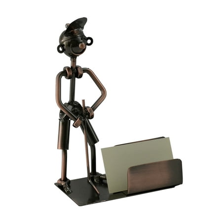 Metal Golfer Business Card Holder Character Desk Display And Metal Golfer Business Card Holder Character Desk Display And Orginizer