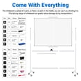 thumbnail image 4 of Tacwily 48x36 inch Rolling Whiteboard on Wheels, Magnetic Dry Erase Board with Stand, 4' x 3' Easel, 4 of 6