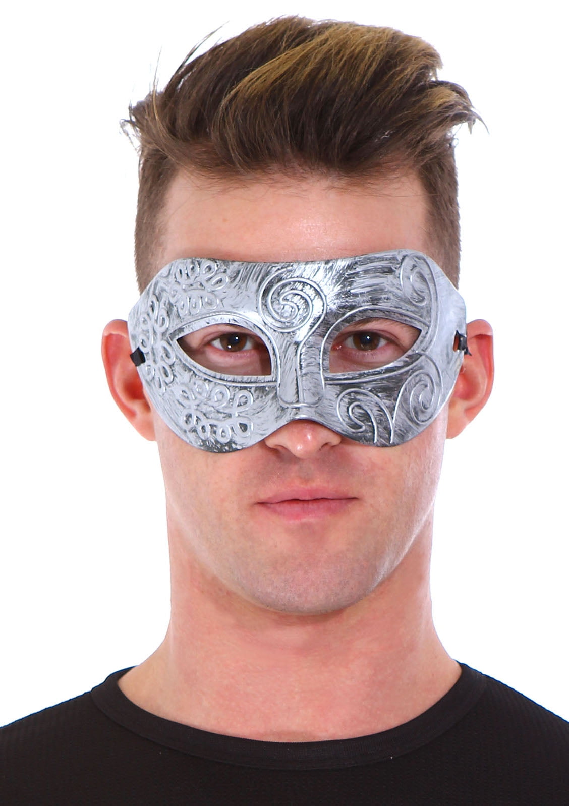 2PCS Men Women Vintage Roman Gladiator Prom Party Facial Masquerade Mask 