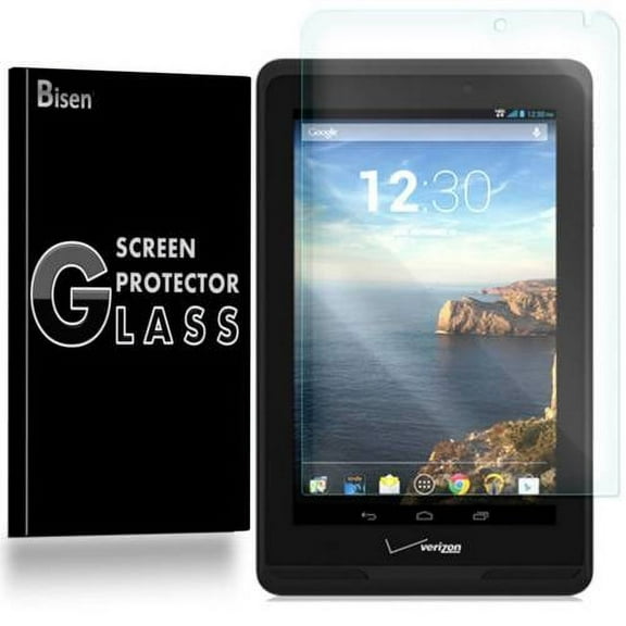 [2-Pack] BISEN Ellipsis 7 Screen Protector Tempered Glas, Anti-Scratch, Anti-Shock, Shatterproof